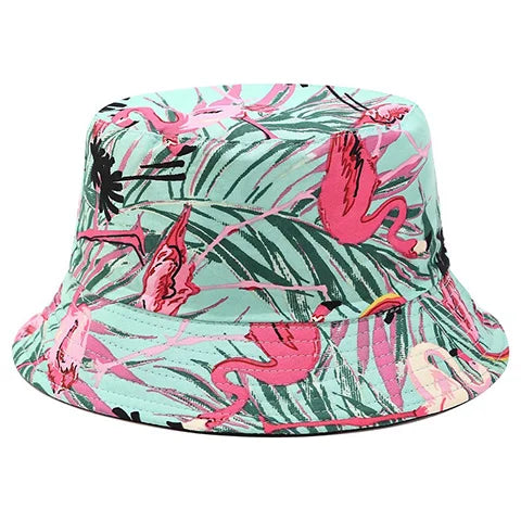 Flower Print Bucket Hat