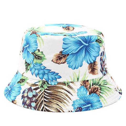 Flower Print Bucket Hat