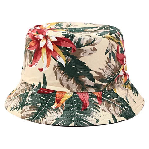 Flower Print Bucket Hat