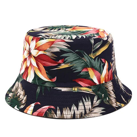 Flower Print Bucket Hat