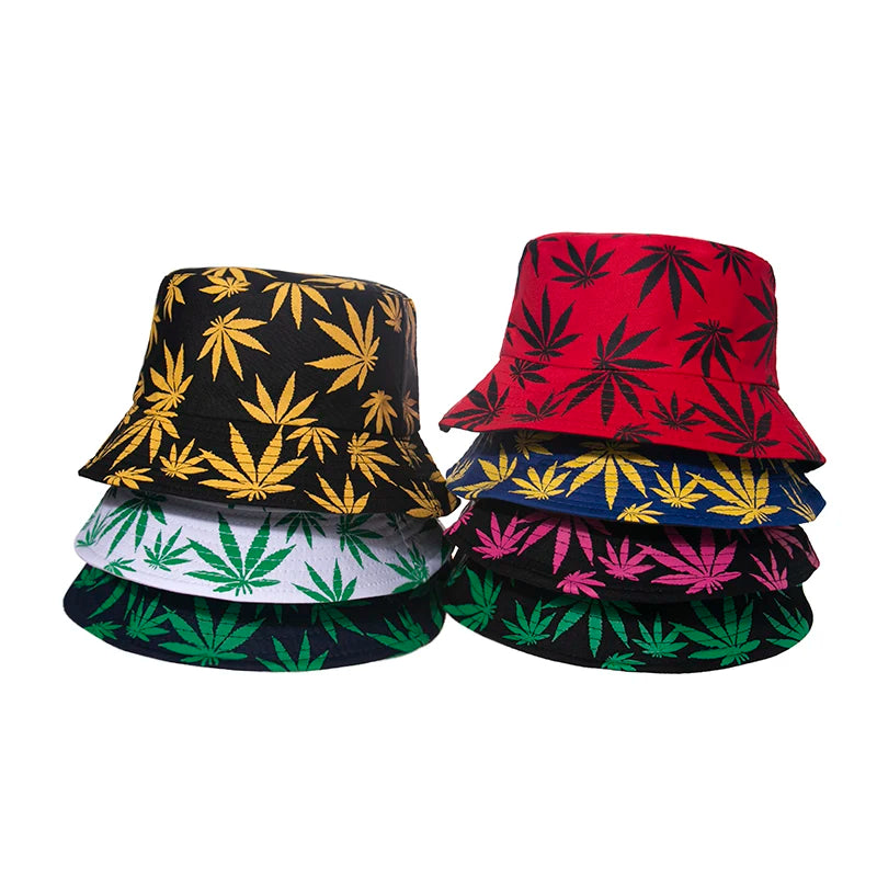 Weed Leaf Bucket Hat