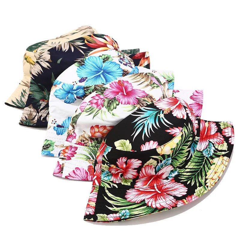 Flower Print Bucket Hat