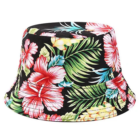 Flower Print Bucket Hat