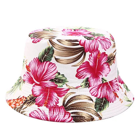 Flower Print Bucket Hat