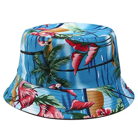 Flower Print Bucket Hat