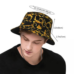 Gold Baroque Bucket Hat