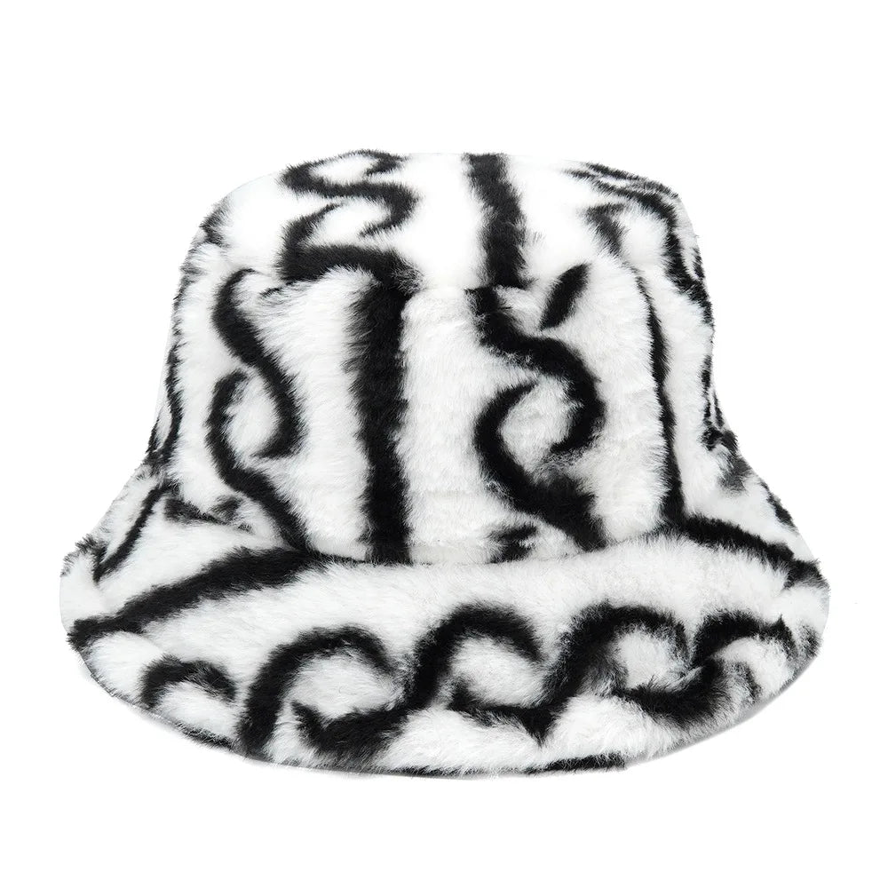 Aura Furry Bucket Hat